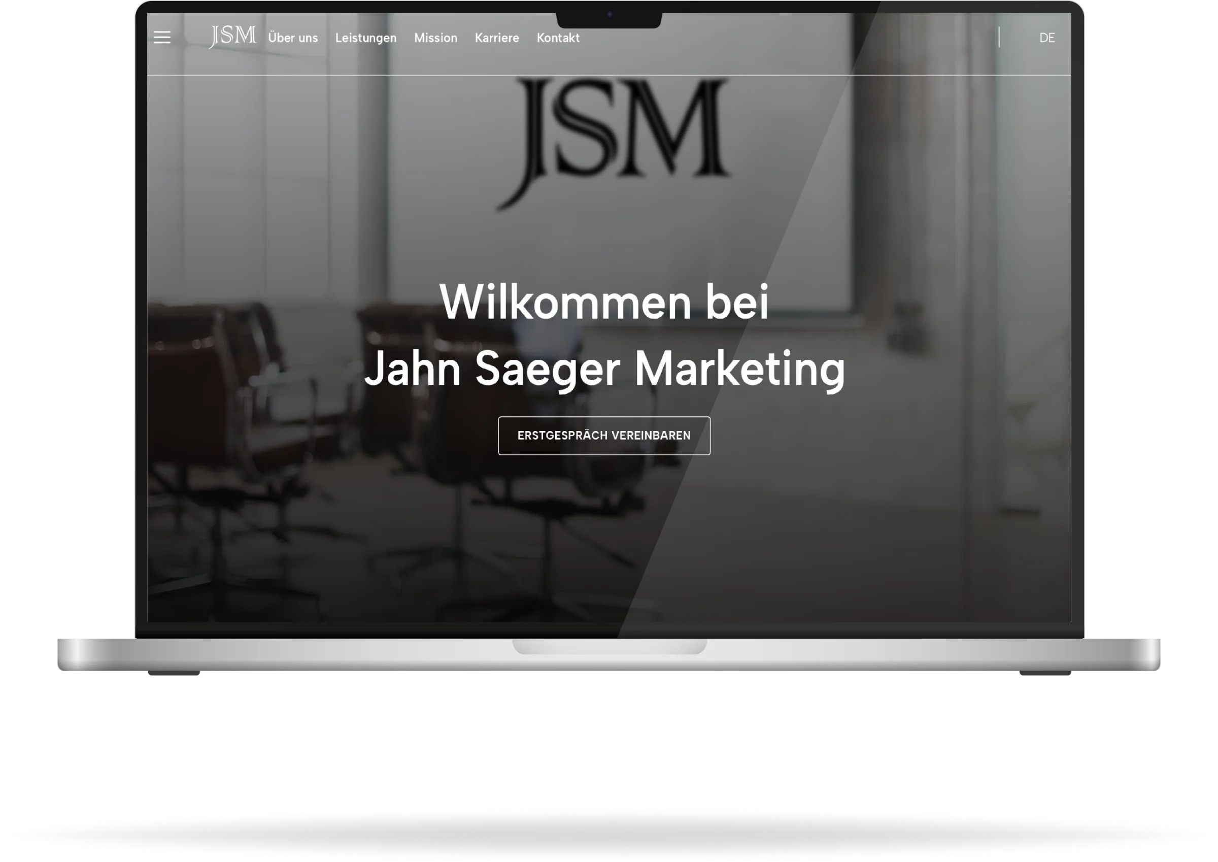 Website auf einem MacBook